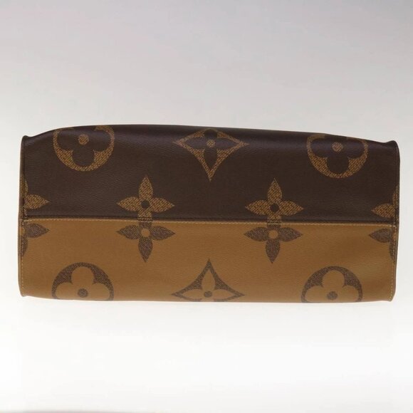 LOUIS VUITTON Monogram Reverse Giant On The Go GM Tote Bag M45320 Auth 65248SAV - Picture 5 of 16